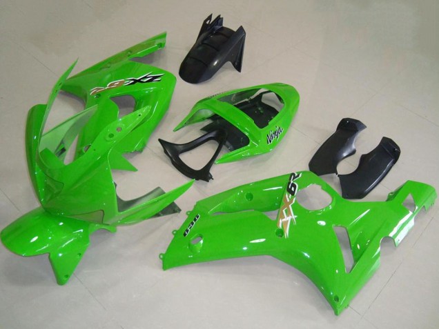 Billige Kawasaki ZX6R Motorrad Verkleidung 2003-2004 - Grun
