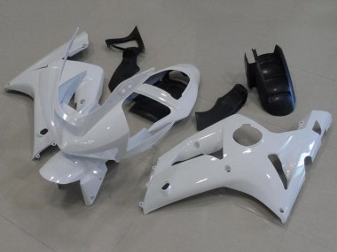 Billige Kawasaki ZX6R Motorrad Verkleidung 2003-2004 - Weiss