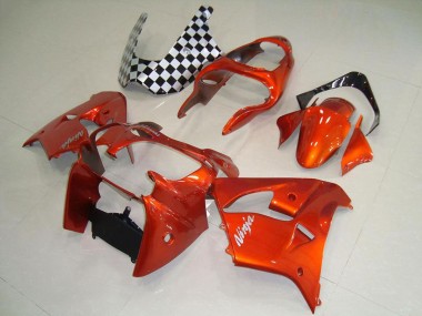 Billige Kawasaki ZX9R Motorrad Verkleidung 2000-2001 - Orange