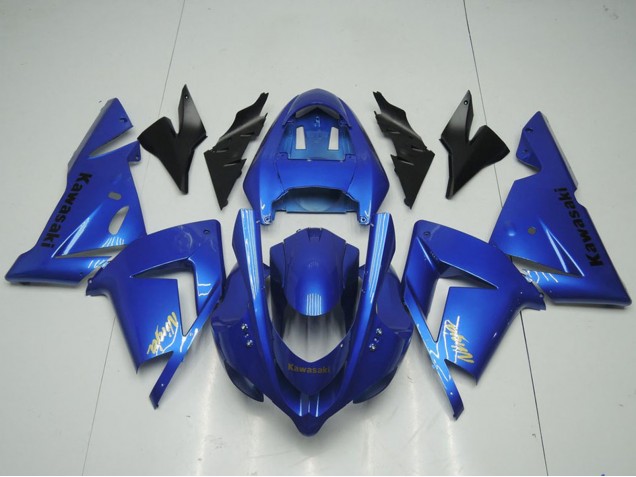 Billige Kawasaki ZX10R Motorrad Verkleidung 2004-2005 - Blau
