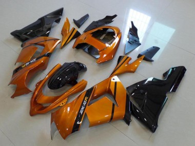 Billige Kawasaki ZX10R Motorrad Verkleidung 2004-2005 - Gold Schwarz