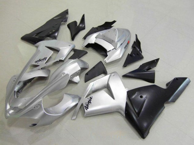 Billige Kawasaki ZX10R Motorrad Verkleidung 2004-2005 - Silber Schwarz Ninja