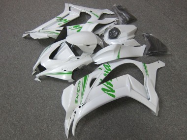 Billige Kawasaki ZX10R Motorrad Verkleidung 2016-2020 - Perl Weiss Grun
