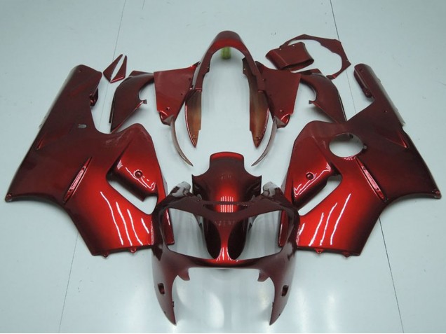 Billige Kawasaki ZX12R Motorrad Verkleidung 2000-2001 - Bonbon Rot