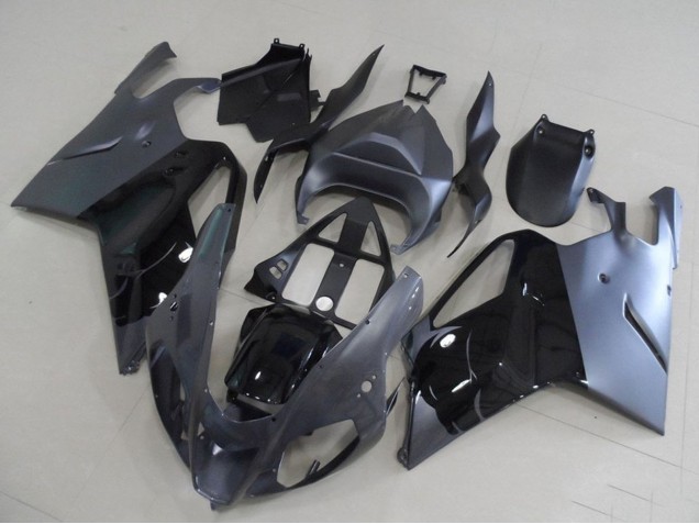 Billige Aprilia RSV1000 Motorrad Verkleidung 2003-2006 - Glanzendes Schwarz Grau