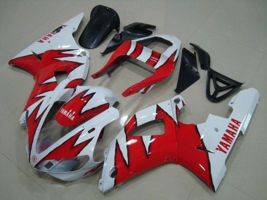 Billige Yamaha YZF R1 Motorrad Verkleidung 2000-2001 - Weiss Rot