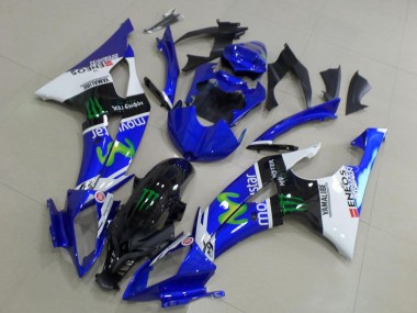Billige Yamaha YZF R6 Motorrad Verkleidung 2008-2016 - Weiss Blau Glanzendes Schwarz Grun Monster MoviStar