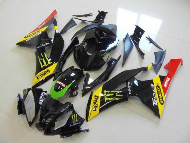 Billige Yamaha YZF R6 Motorrad Verkleidung 2008-2016 - Gelb Rot Glanzendes Schwarz Grun Monster Motul