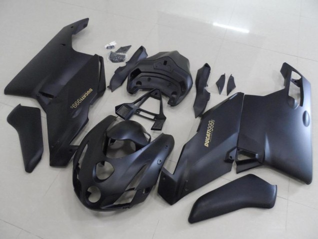 Billige Ducati 999 Motorrad Verkleidung 2003-2004 - Matt Schwarz