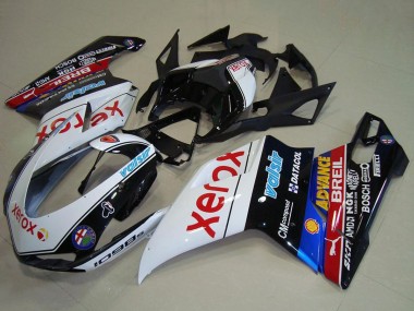 Billige Ducati 1098 Motorrad Verkleidung 2007-2014 - Weiss Blau Rot Glanzendes Schwarz Schwarz Xerox Valsir