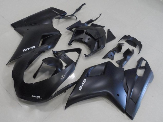 Billige Ducati 848 Motorrad Verkleidung Kit 2007-2014 - Matt Schwarz