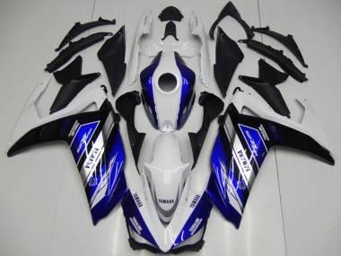 Billige Yamaha YZF R3 Motorrad Verkleidung 2015-2018 - Weiss Blau Schwarz Yamalube