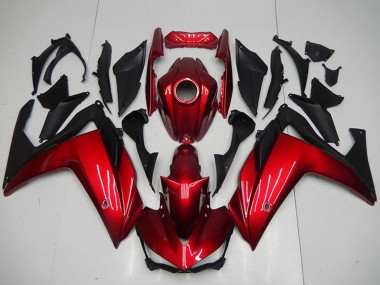 Billige Yamaha YZF R3 Motorrad Verkleidung 2015-2018 - Rot Matt Schwarz