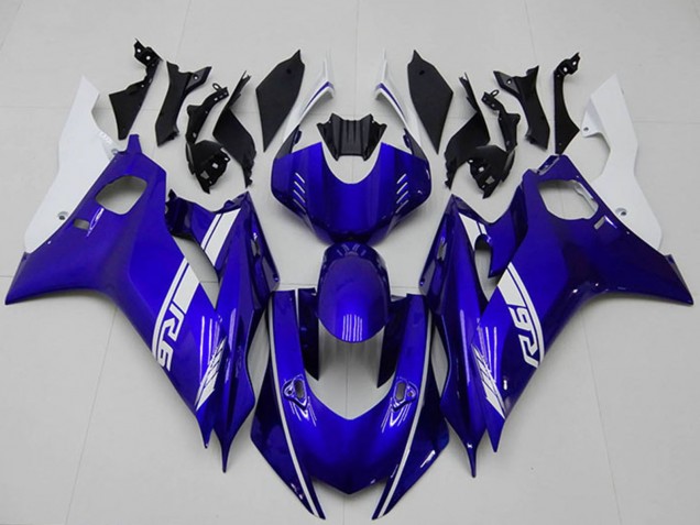 Billige Yamaha YZF R6 Motorrad Verkleidung 2017-2023 - Weiss Blau