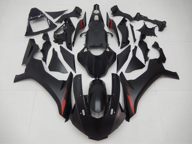 Billige Yamaha YZF R1 Motorrad Verkleidung 2015-2019 - Matt Schwarz Rot