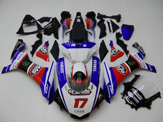 Billige Yamaha YZF R1 Motorrad Verkleidung 2015-2019 - Weiss Blau Rot Schwarz Grun Monster