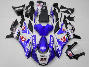 Billige Yamaha YZF R1 Motorrad Verkleidung 2015-2019 - Weiss Blau Schwarz Rot Pata 88