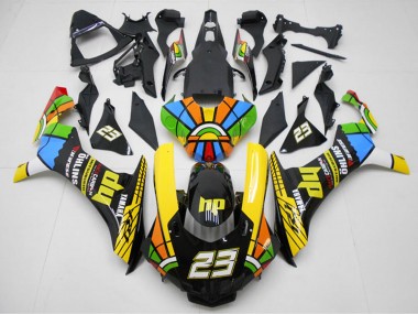 Billige Yamaha YZF R1 Motorrad Verkleidung 2015-2019 - Gelb Rot Blau Grun HP Farbrad 23