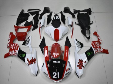 Billige Yamaha YZF R1 Motorrad Verkleidung 2015-2019 - Weiss Rot Glanzendes Schwarz Grun Monster Motul YSP