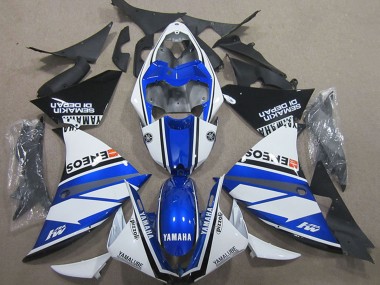 Billige Yamaha YZF R1 Motorrad Verkleidung 2000-2001 - Weiss Blau Schwarz ENEOS