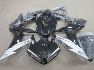 Billige Yamaha YZF R1 Motorrad Verkleidung 2004-2006 - Glanzendes Schwarz Weiss