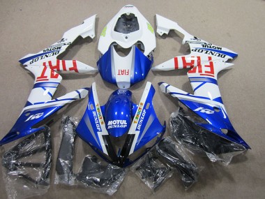 Billige Yamaha YZF R1 Motorrad Verkleidung 2004-2006 - Weiss Blau Motul Fiat