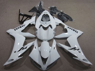 Billige Yamaha YZF R1 Motorrad Verkleidung 2004-2006 - Weiss Schwarz Aufkleber