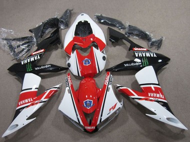 Billige Yamaha YZF R1 Motorrad Verkleidung 2004-2006 - Weiss Rot Schwarz Grun Motul Monster