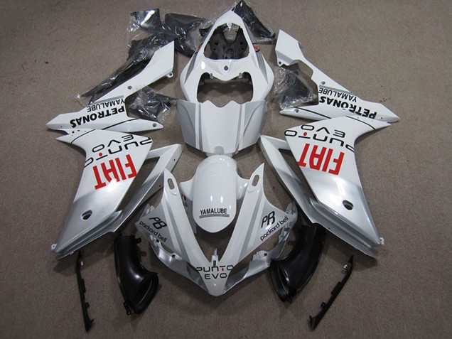 Billige Yamaha YZF R1 Motorrad Verkleidung 2007-2008 - Silber Weiss Rot Fiat