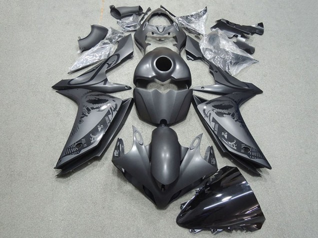 Billige Yamaha YZF R1 Motorrad Verkleidung 2007-2008 - Matt Schwarz