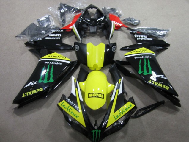 Billige Yamaha YZF R1 Motorrad Verkleidung 2007-2008 - Rot Gelb Schwarz Grun Monster Motul Leovince