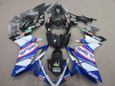 Billige Yamaha YZF R1 Motorrad Verkleidung 2007-2008 - Weiss Blau Schwarz Volvo Fimer Sterilgarda