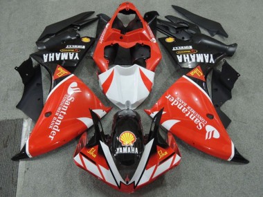 Billige Yamaha YZF R1 Motorrad Verkleidung 2009-2011 - Rot Weiss Schwarz Santunder Rot