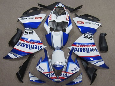 Billige Yamaha YZF R1 Motorrad Verkleidung 2012-2014 - Weiss Blau Rot Schwarz Fimer Sterilgarda