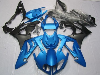 Billige BMW S1000RR Motorrad Verkleidungen Kit 2009-2014 - Blau Matt Schwarz