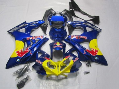 Billige BMW S1000RR Motorrad Verkleidung 2009-2014 - Blau Gelb Red Bull