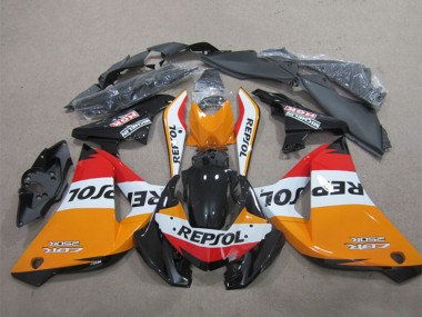 Billige Honda CBR125R Motorrad Verkleidung 2011-2016 - Orange Weiss Rot Glanzendes Schwarz Repsol