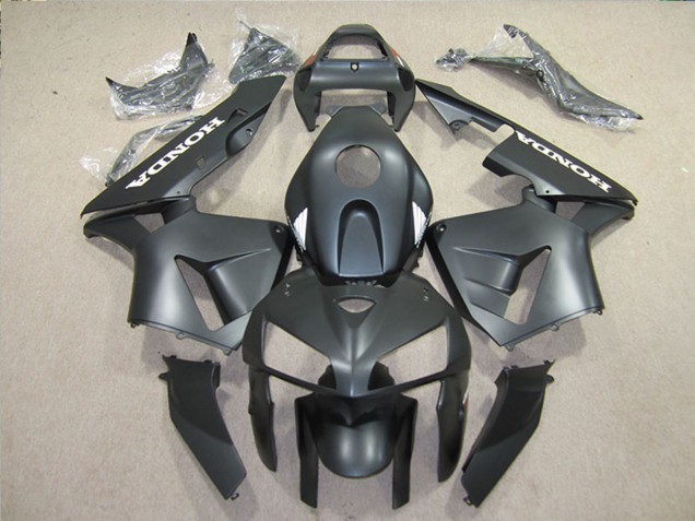Billige Honda CBR600RR Motorrad Verkleidungen Kit 2005-2006 - Matt Schwarz