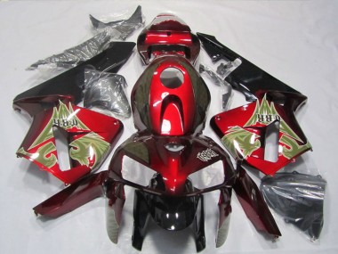 Billige Honda CBR600RR Motorrad Verkleidung 2005-2006 - Schwarz Rot