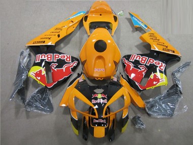 Billige Honda CBR600RR Motorrad Verkleidung 2005-2006 - Orange Schwarz Red Bull