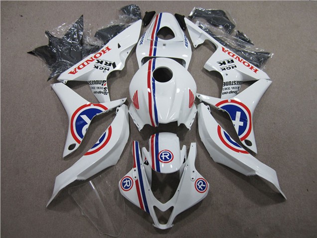 Billige Honda CBR600RR Motorrad Verkleidung 2007-2008 - Weiss Blau Rot R