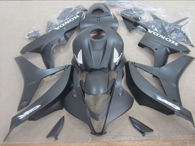 Billige Honda CBR600RR Motorrad Verkleidung 2007-2008 - Matt Schwarz Weiss Aufkleber