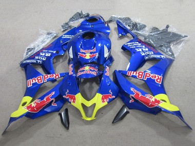 Billige Honda CBR600RR Motorrad Verkleidung Kit 2007-2008 - Blau Gelb Red Bull