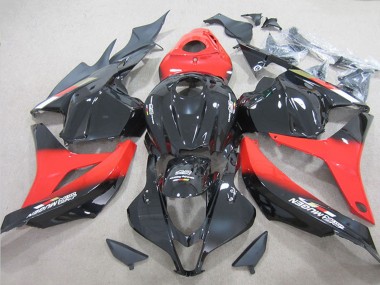 Billige Honda CBR600RR Motorrad Verkleidung 2009-2012 - Rot Glanzendes Schwarz