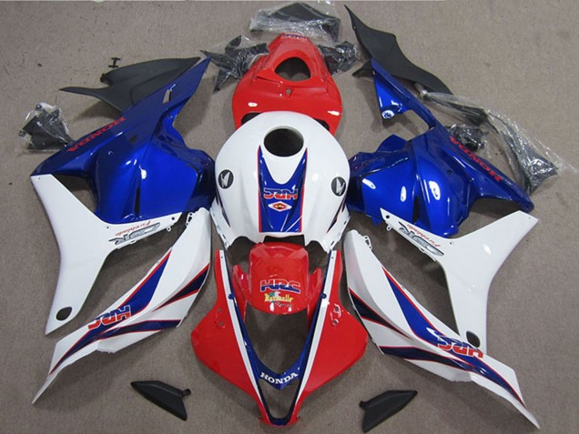 Billige Honda CBR600RR Motorrad Verkleidung 2009-2012 - Weiss Rot Blau HRC