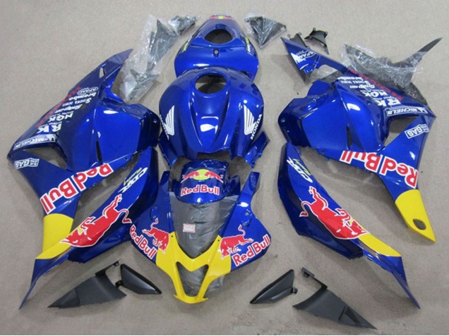 Billige Honda CBR600RR Motorrad Verkleidung 2009-2012 - Blau Gelb Red Bull