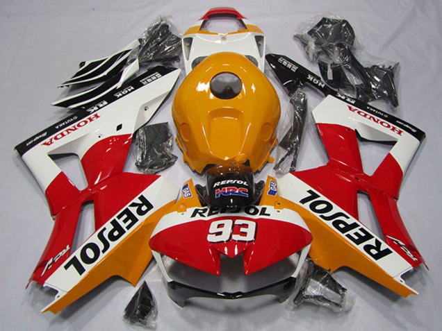 Billige Honda CBR600RR Motorrad Verkleidung 2013-2023 - Orange Weiss Rot Glanzendes Schwarz Repsol 93