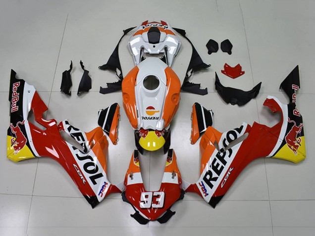 Billige Honda CBR1000RR Motorrad Verkleidung 2017-2023 - Orange Weiss Rot Glanzendes Schwarz Repsol Red Bull 93