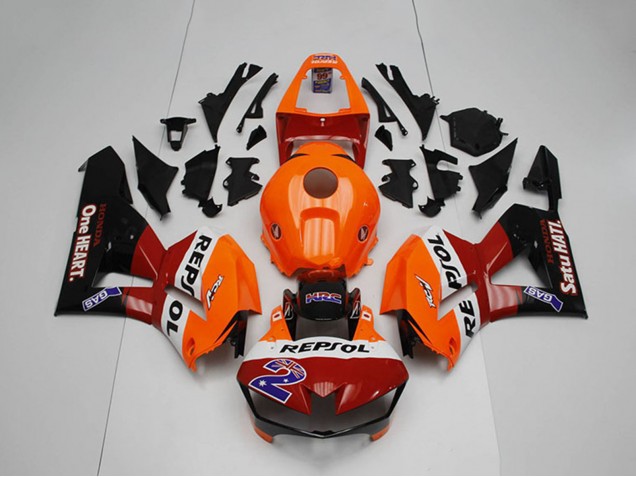 Billige Honda CBR1000RR Motorrad Verkleidung 2012-2016 - Orange Weiss Rot Glanzendes Schwarz Repsol 2