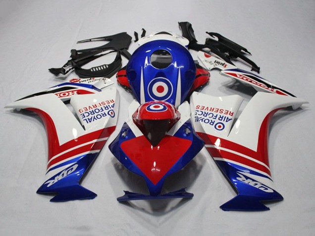 Billige Honda CBR1000RR Motorrad Verkleidung 2012-2016 - Weiss Rot Blau Royal Air Force Reserves